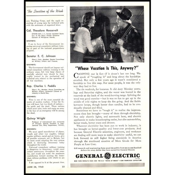 1940 General Electric House of Magic San Francisco Exposition Vintage Print Ad - Picture 2 of 2